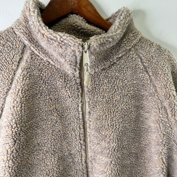 Urban Outfitters BDG Tan Teddy Sherpa Jacket Size Large Oversized - Picture 5 of 14